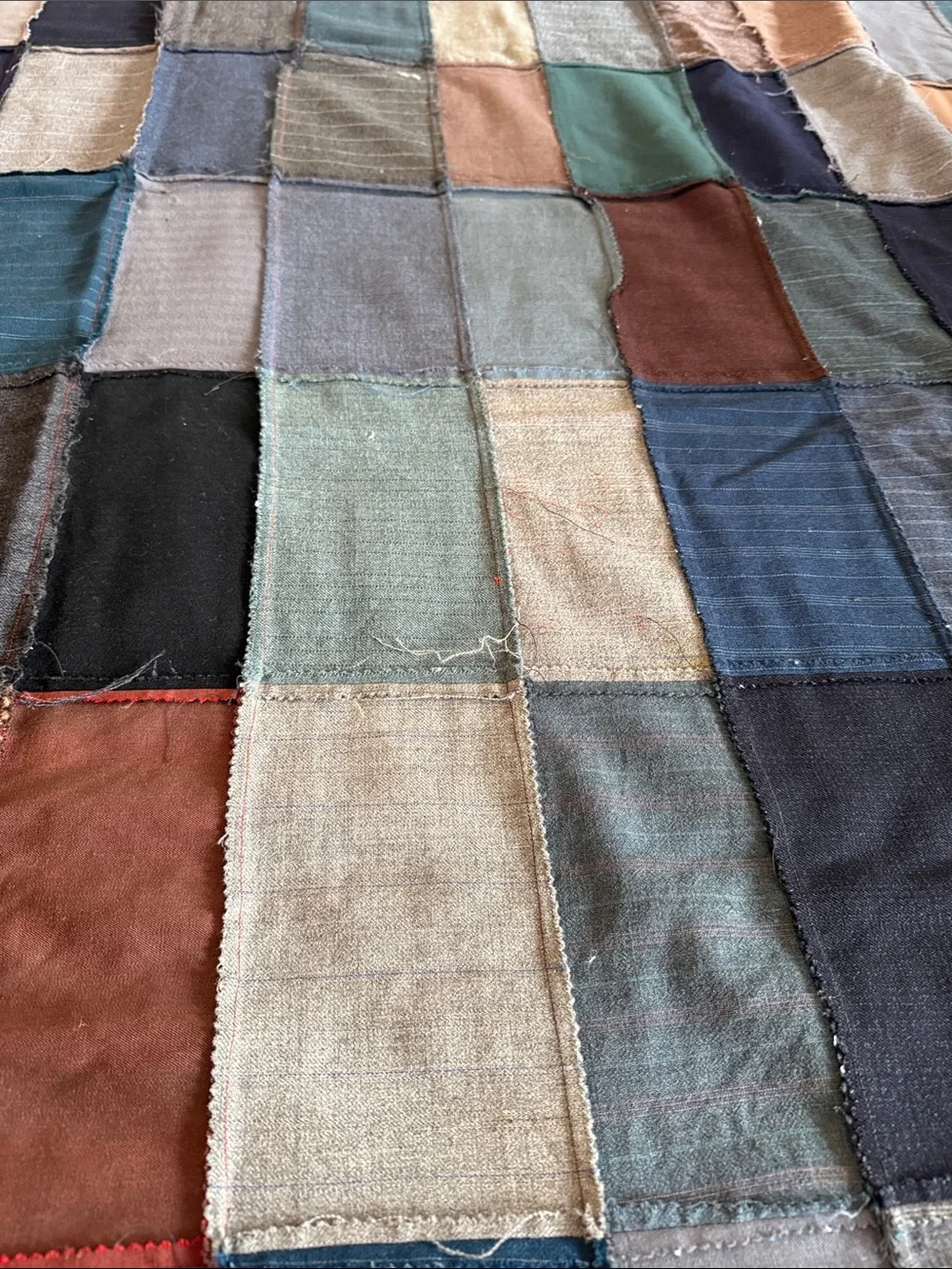 Vintage Patchwork Quilted Top Panel - Picture 6 of 10
